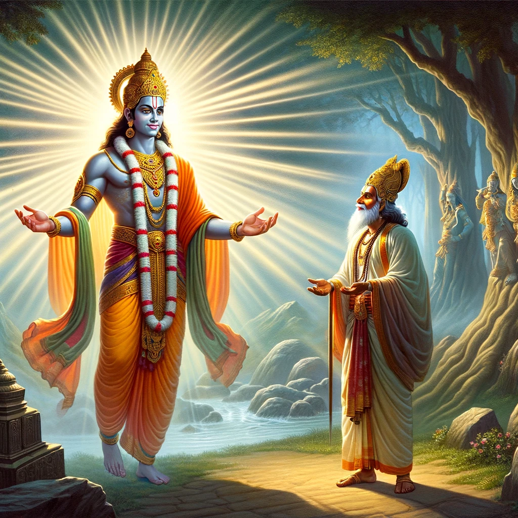 Parashurama Recognizes Rama to be Lord Vishnu